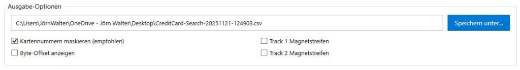 Kartennummer maskieren Byte-offset Kartennummer maskieren Byte-offset