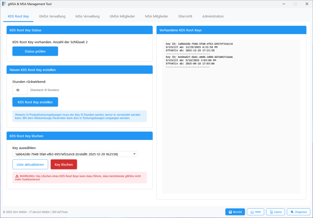 gMSA & MSA Management Tool