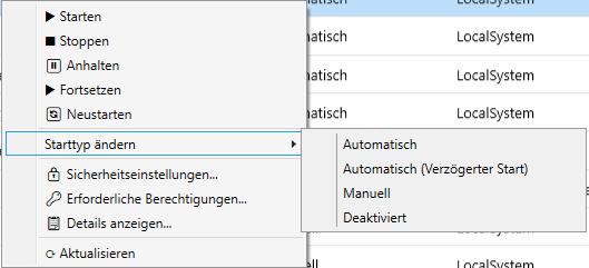 Dienststeuerung Dienststeuerung