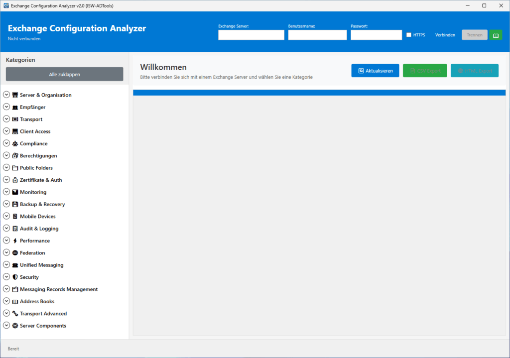 Exchange Configuration Analyzer