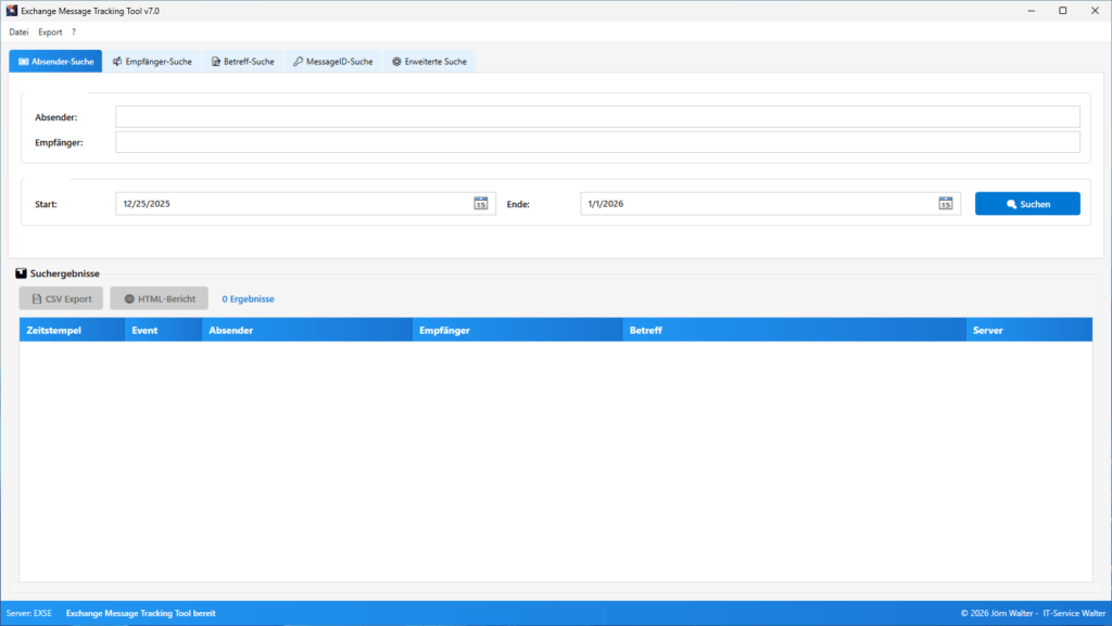 Exchange Message Tracking Tool Classic