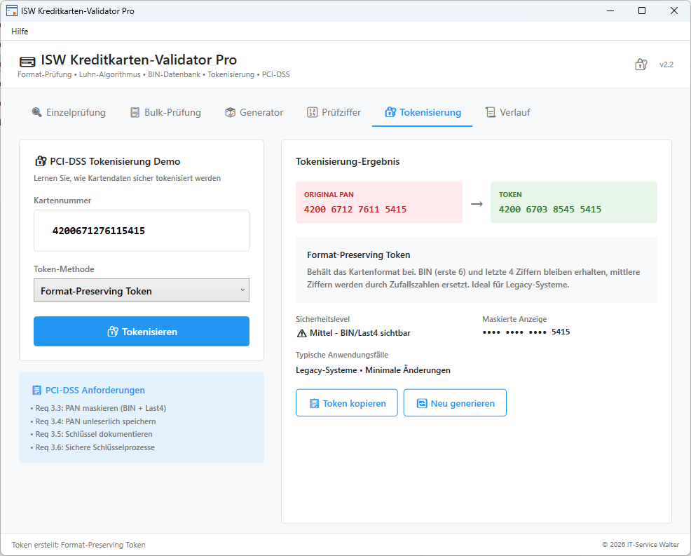 Kredikarte Tokenisierung lernen PCI-DSS Kredikarte Tokenisierung lernen PCI-DSS
