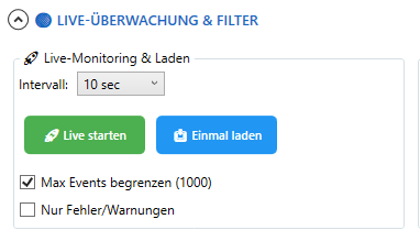 Live-Überwachung & Filter
