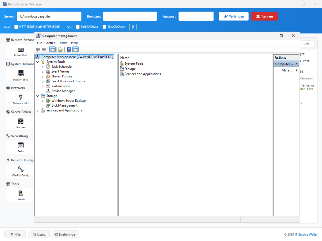 Remote Computer Management