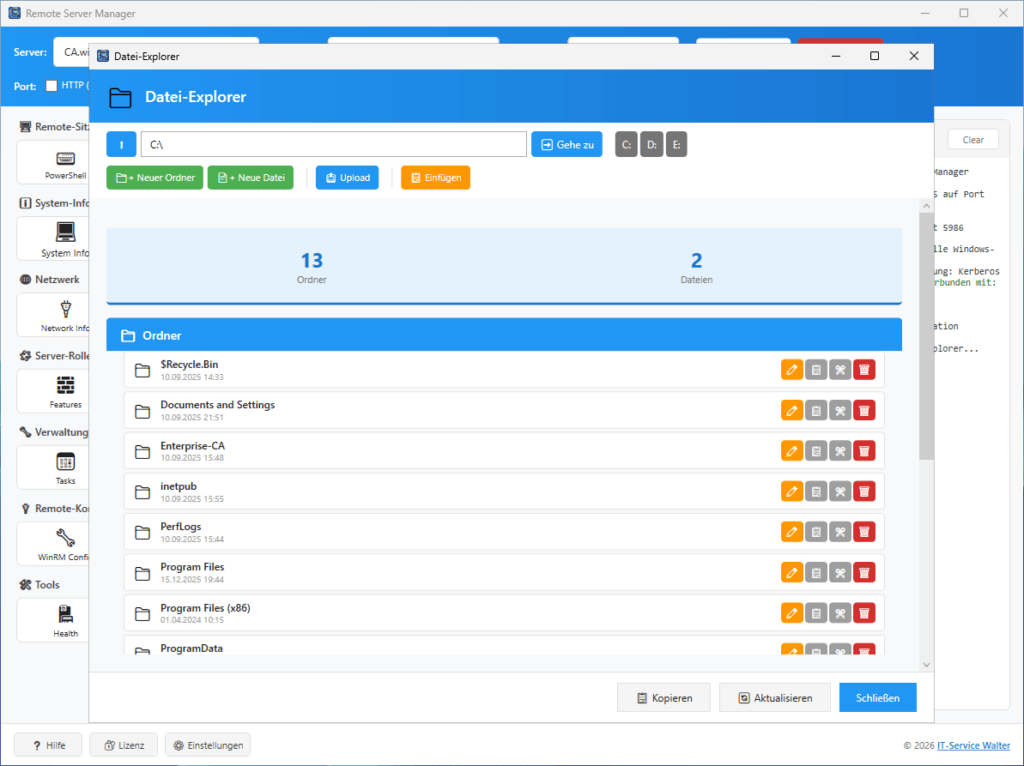 Remote File Explorer