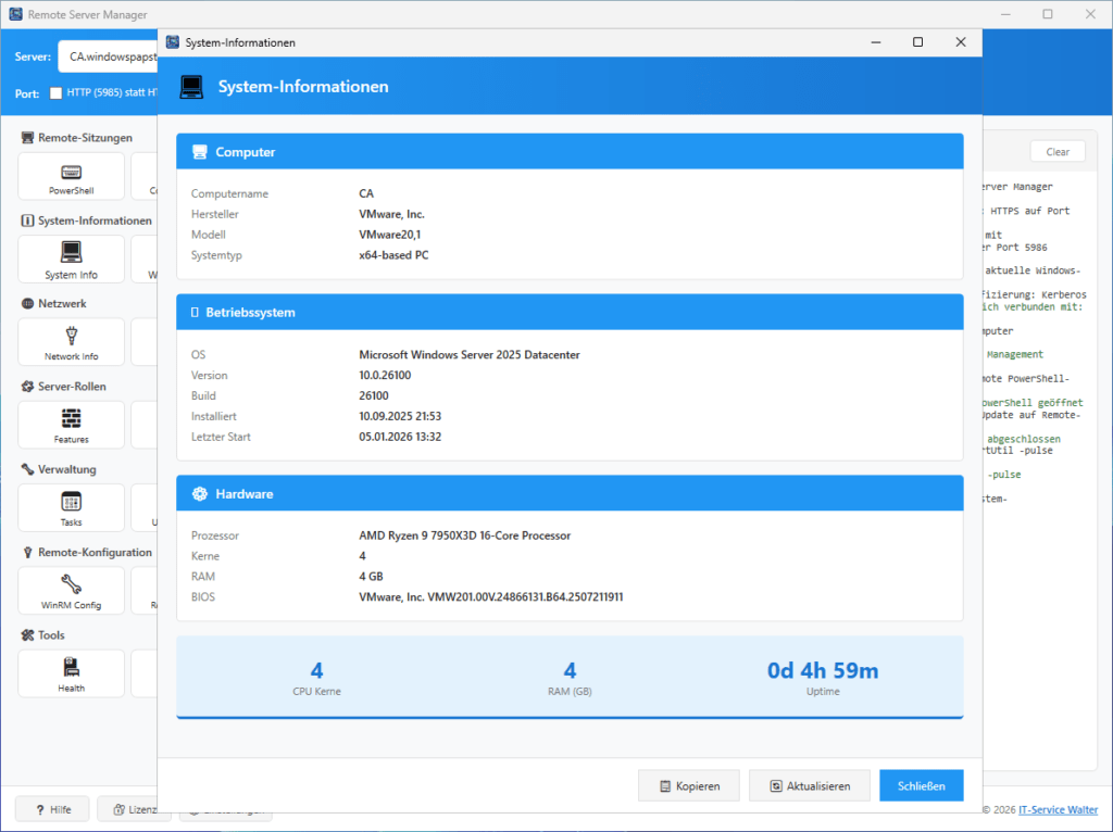 Remote System Information