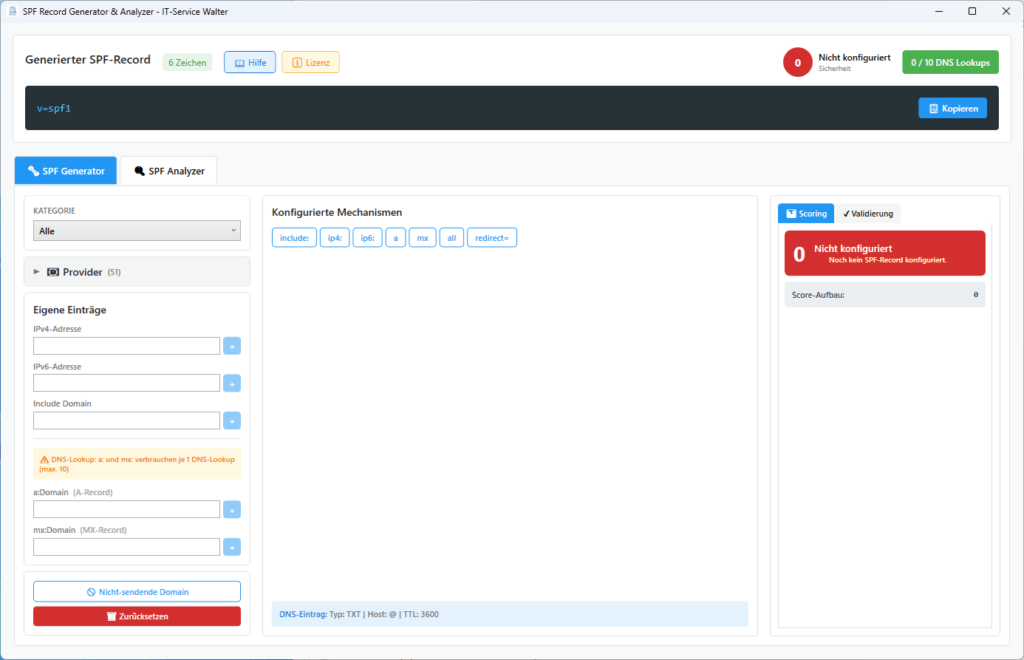 SPF Record Generator and Analyzer SPF Record Generator and Analyzer