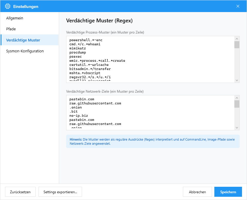 Verdächtige Muster Verdächtige Muster