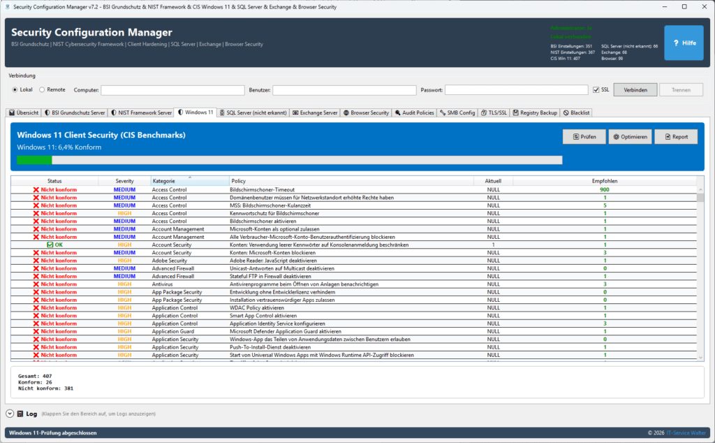 Windows 11 Client Security CIS Benchmarks