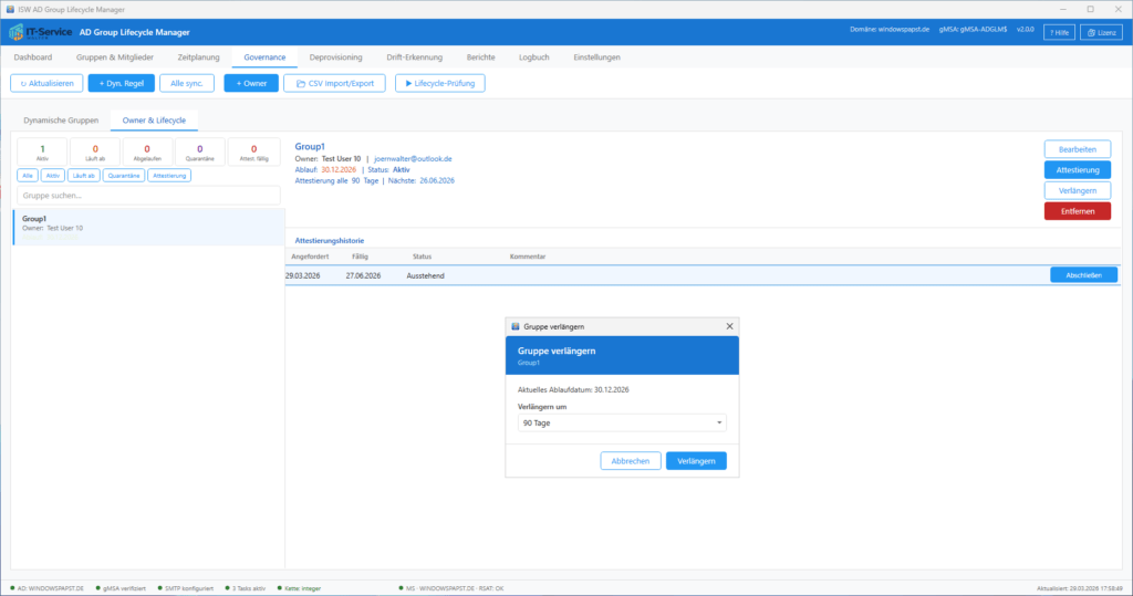 Attestierung Attestierung