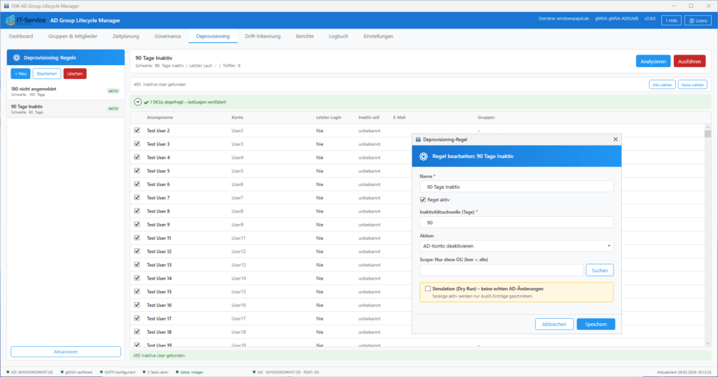 User Deprovisioning User Deprovisioning