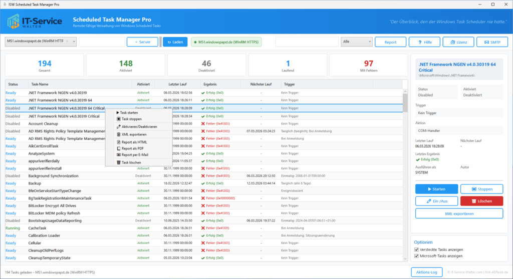 Scheduled Task Manager Pro Scheduled Task Manager Pro