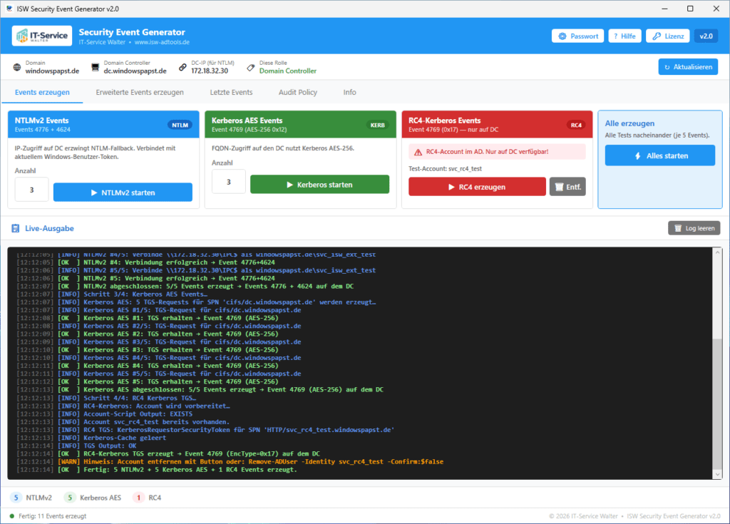 Security Event Generator
