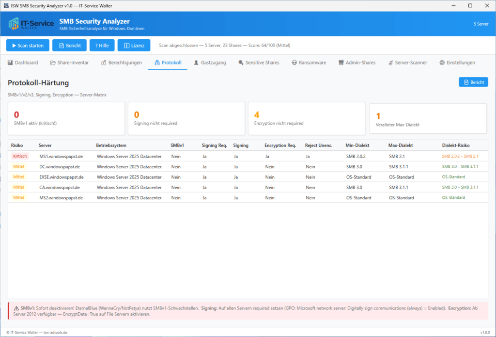 SMB Protokoll analysieren