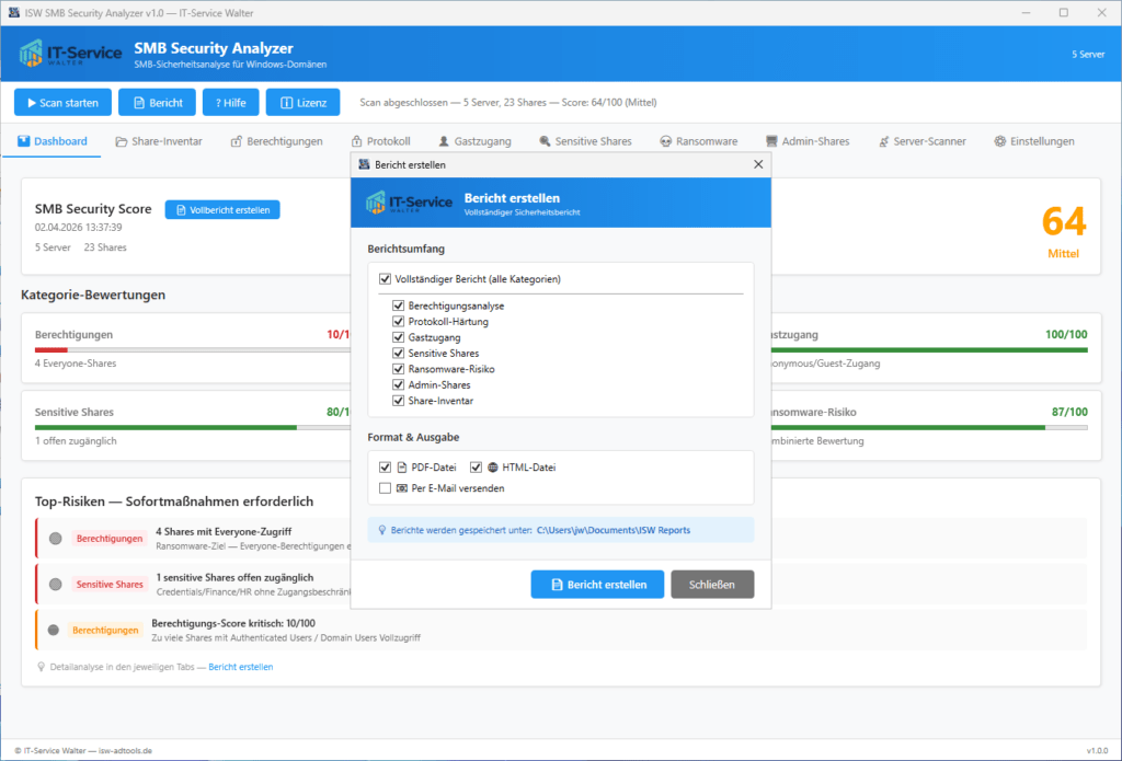 SMB Security Analyzer