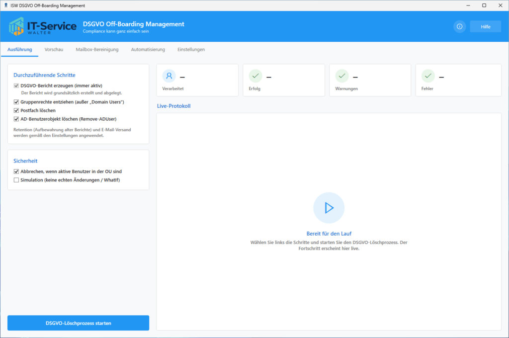 DSGVO Off-Boarding Management