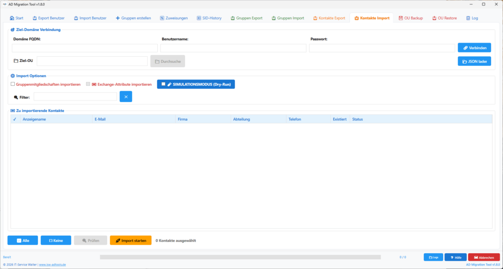 Kontakte Import Kontakte Import