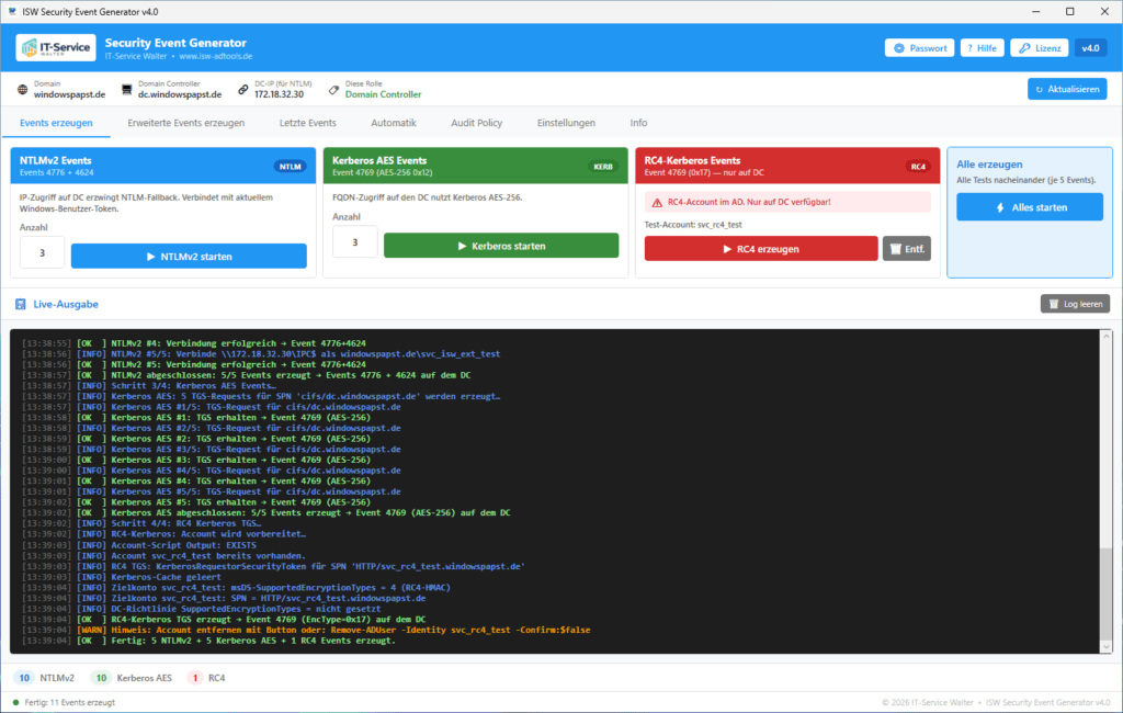 Security Event Generator