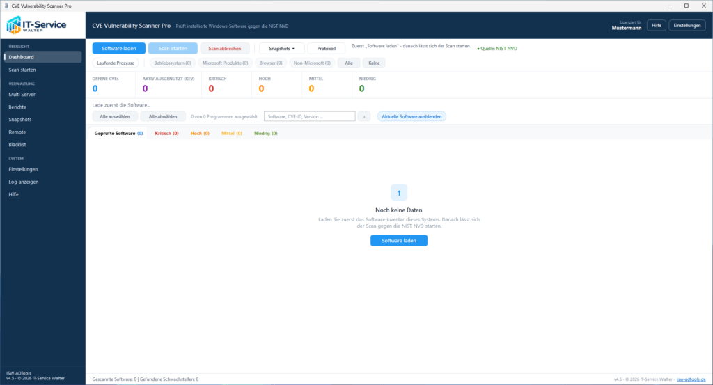 CVE SCANNER – NIST DATABASE CVE SCANNER – NIST DATABASE