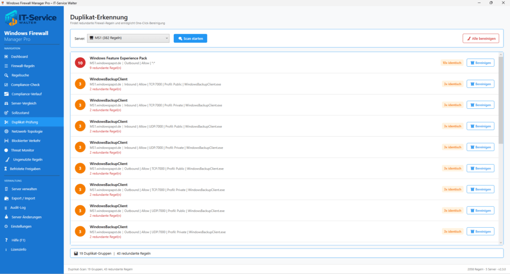 Firewall Rules Duplicates Firewall Rules Duplicates