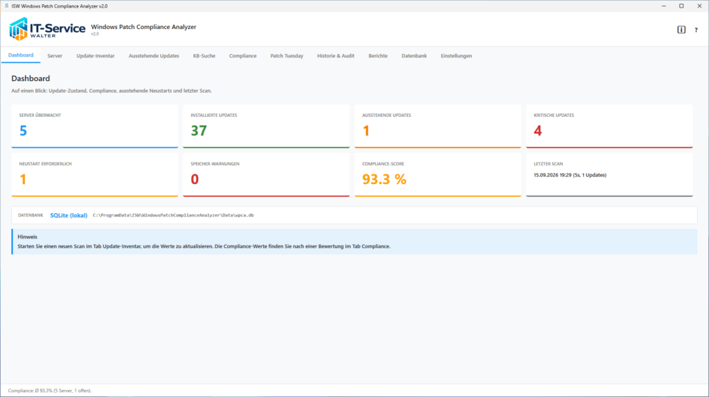 Windows Patch Compliance Analyzer