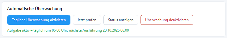 Automatische Zertifikatüberwachung Automatische Zertifikatueberwachung