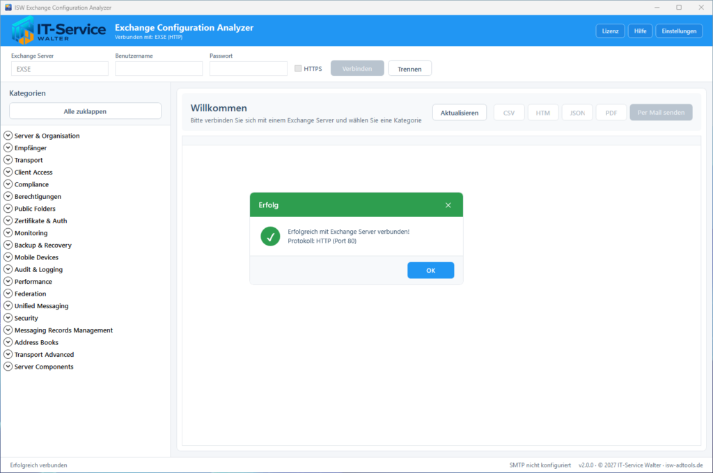 Exchange Configuration Analyzer
