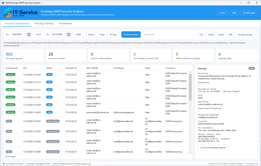 Protocol Log Analyse Protocol Log Analyse